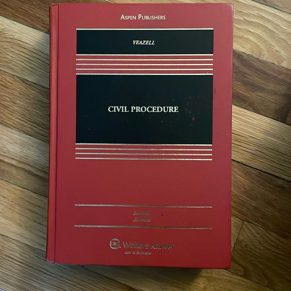 Civil Procedure 7th Edition by Stephen Yeazell Hardcover Textbook
